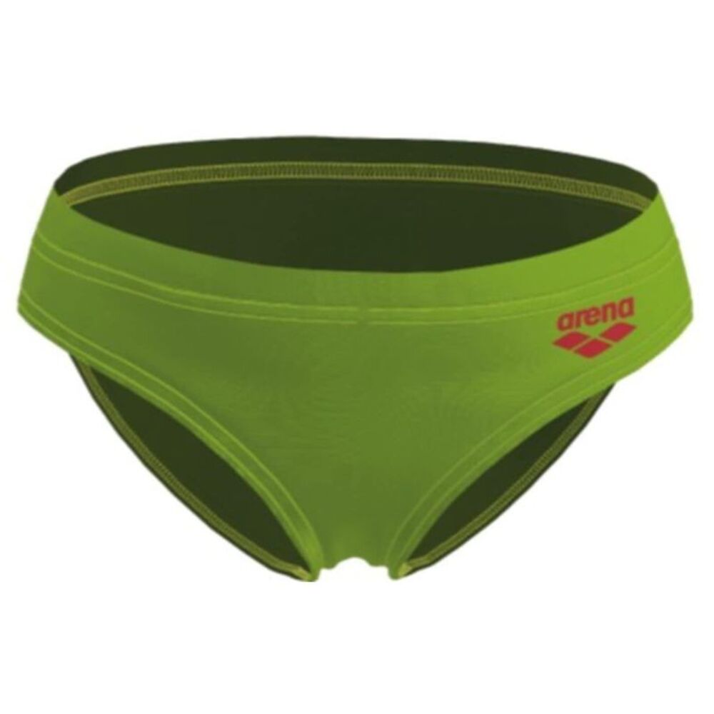 Arena Boys Friends Back Print Swim Briefs / Soft Green